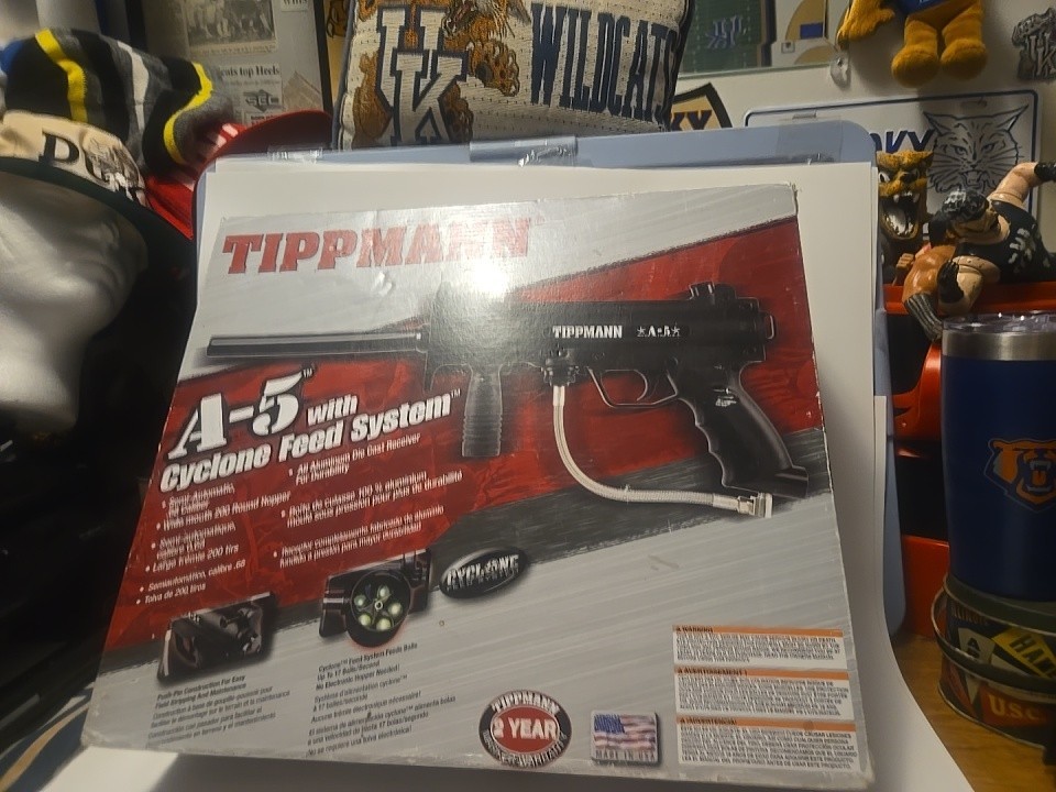 Tippmann A-5 With Cyclone Feed System Paintball Gun