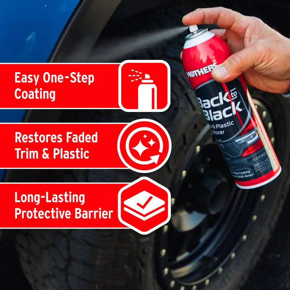 10 Oz. Back-To-Black Trim and Plastic Restorer Spray