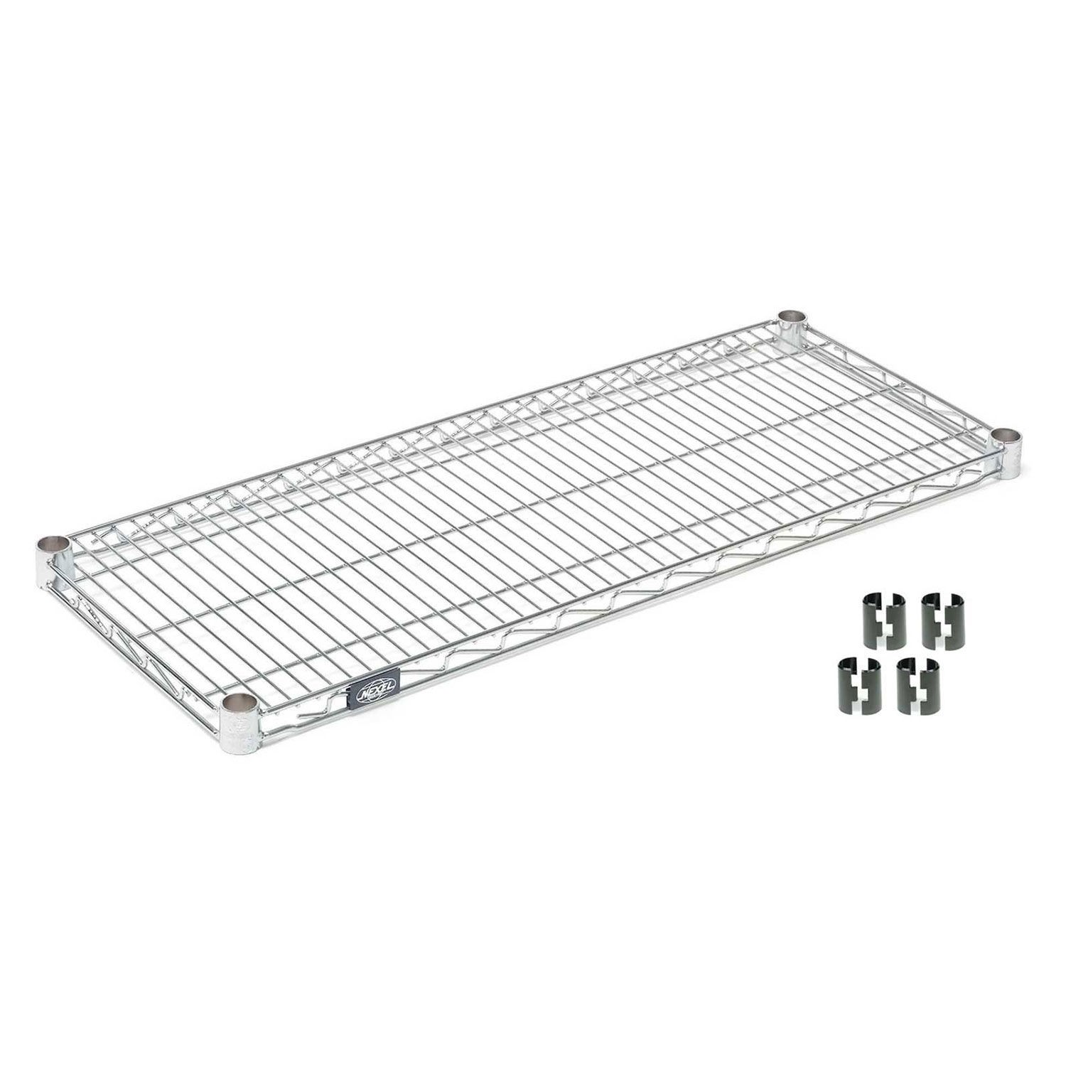 Nexel Chrome Wire Shelf w/Clips 60"W x 14"D