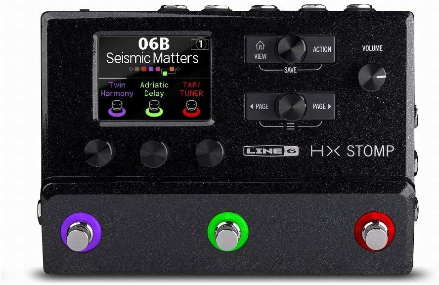 Line 6 HX Stomp Guitar Multi Effects Pedal DSP Chip HX Modeling Engine