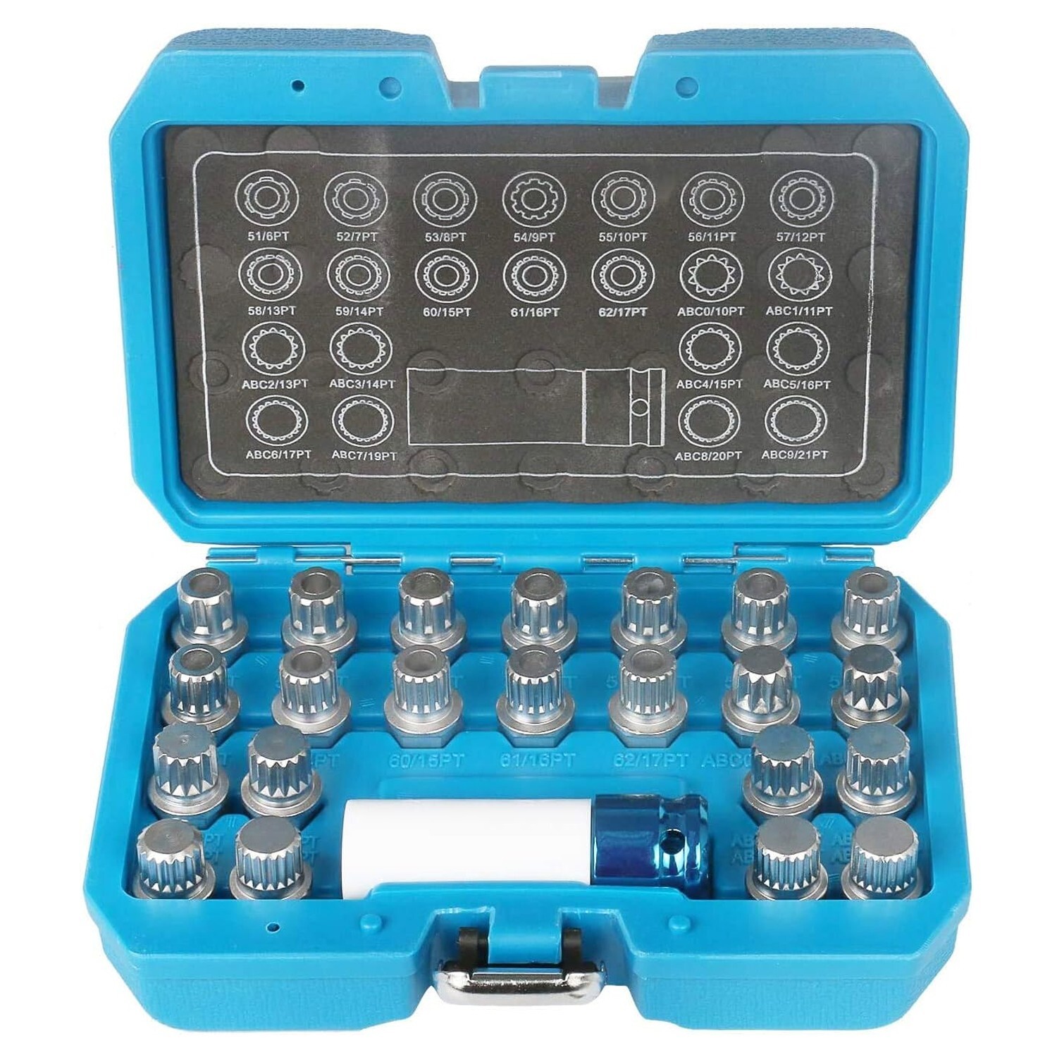 UTMALL 23Pcs Wheel Lock Lug Nut Remover Kit Automotive Wheel Anti-Theft Screw Re