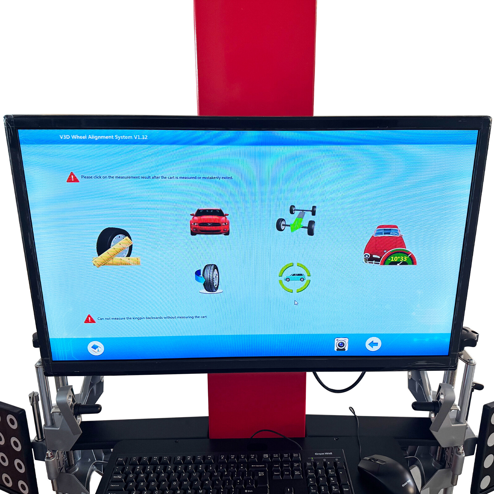 3D Automotive Tracking Wheel Aligner 4-Wheel Alignment System Car Maintenance