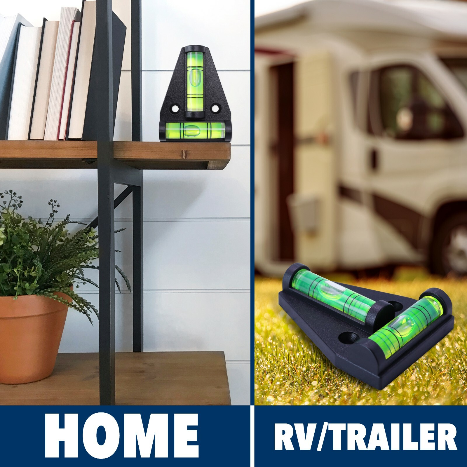 LCW T Bubble Leveling System 2 Way Leveler Durable for RV Camper Trailer 4 PACK