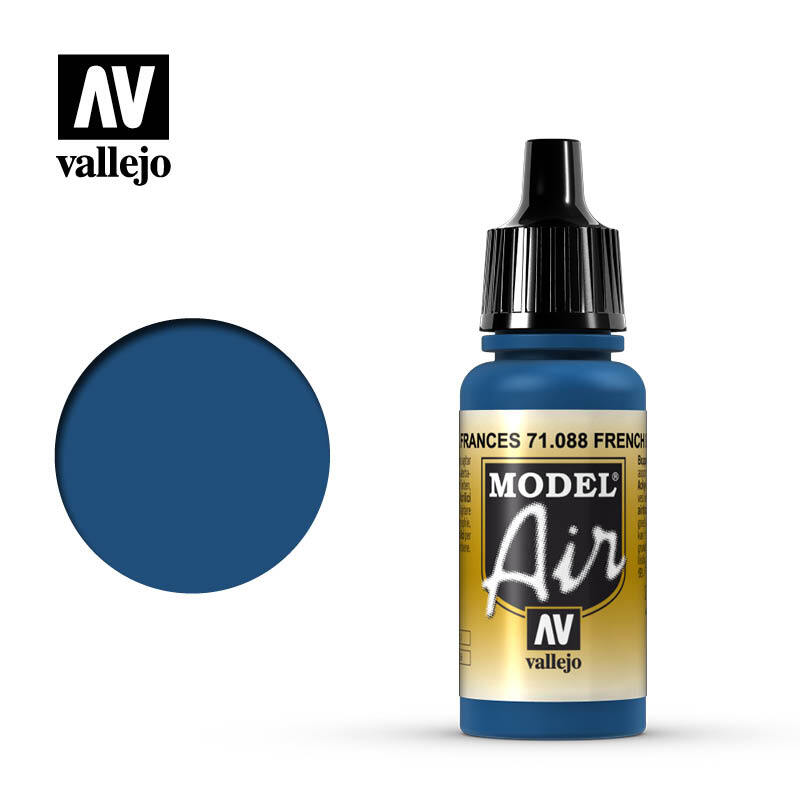 Vallejo 71088 Model Air French Blue Acrylic Paint 17ml - US