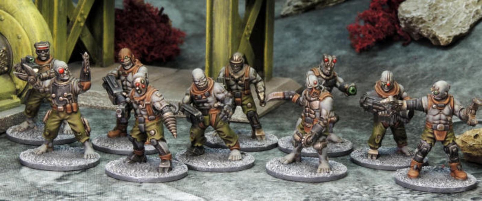 Stargrave Automatons Sprue (x5 28mm Cyborg Minis) | WH40k Servitors