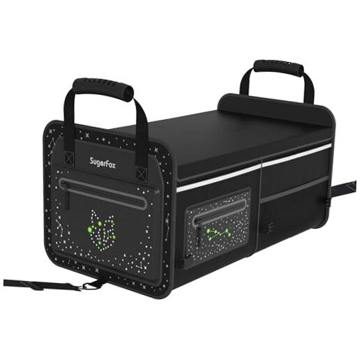 Large Black Car Trunk Organizer for SUVs & Small/Midsize Cars