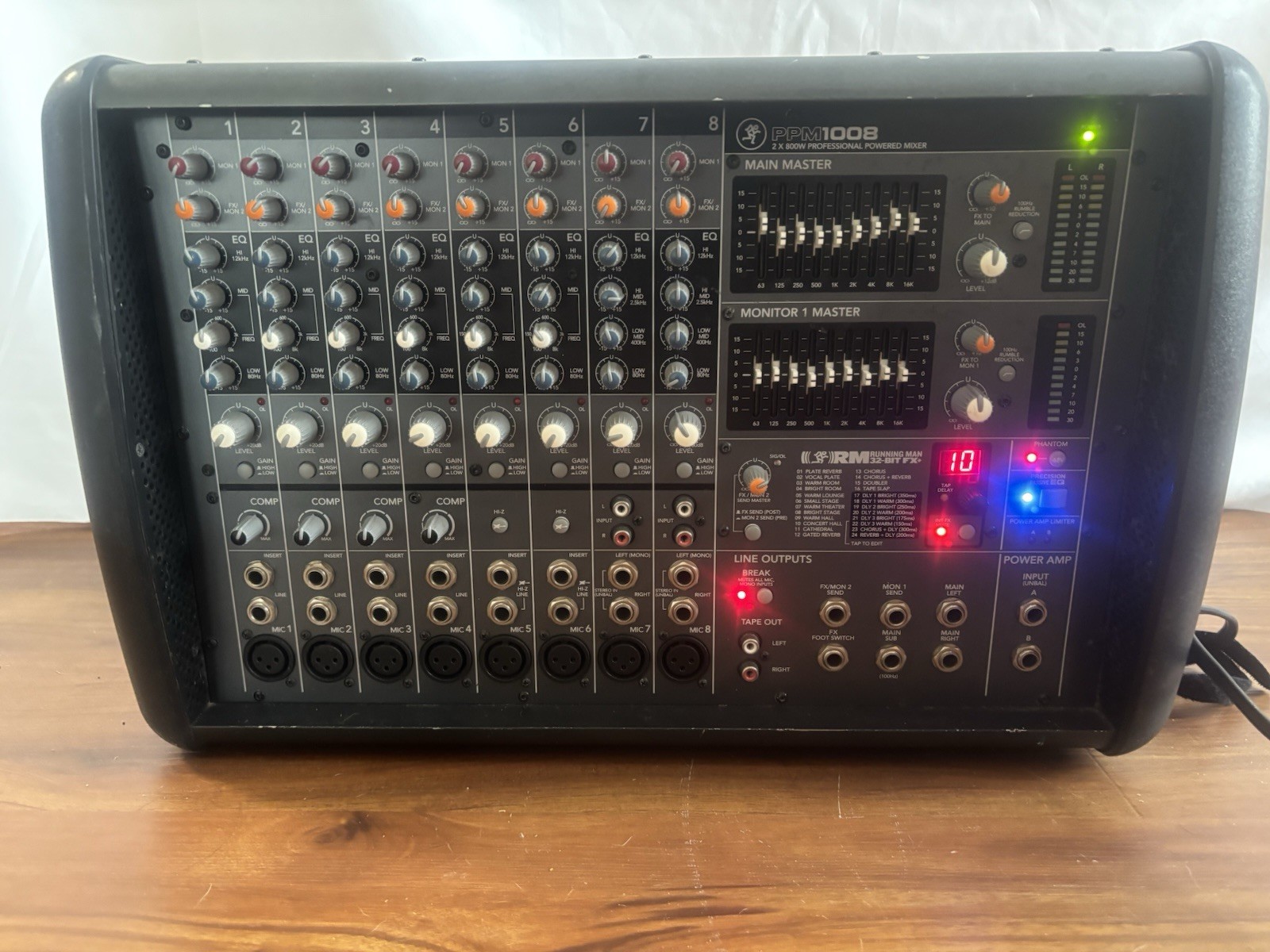Mackie PPM608 8 Channel 1000 Watt Powered Mixer PPM 608 Amplifier