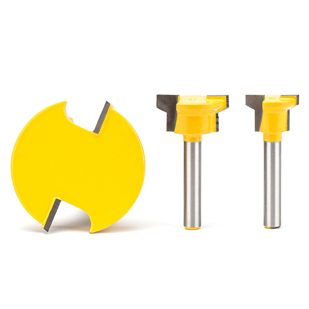 3pcs Reversible Drawer Front Router Bit - 1/4" 1/2" Shank