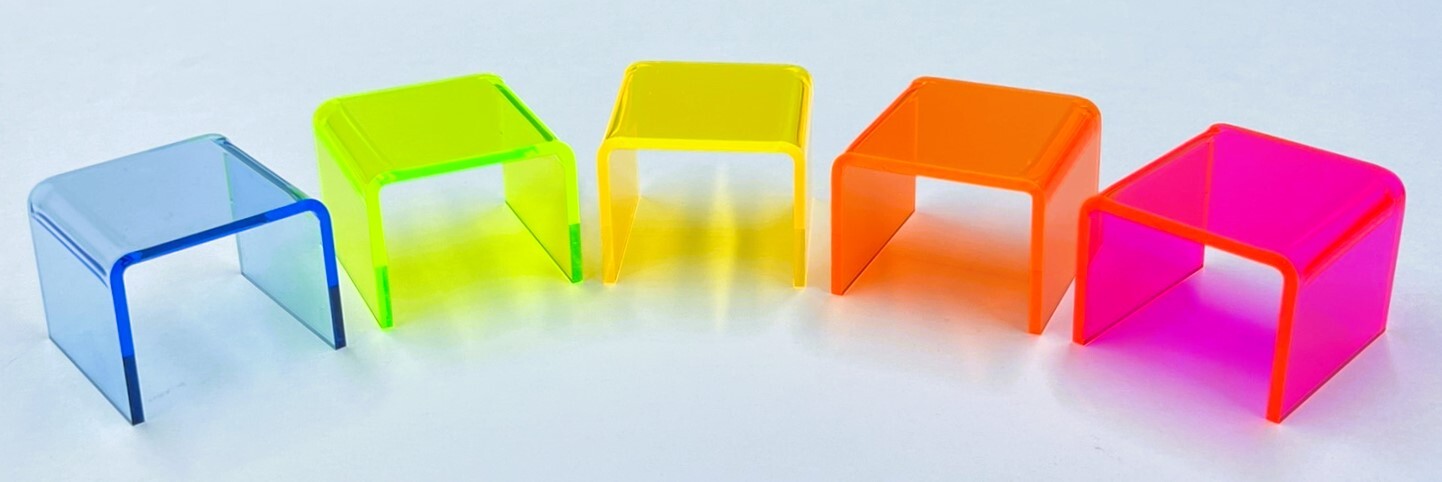 T'z Tagz Rare Single Unit 10x2x2.5 Small Acrylic Riser Display Stand Holders