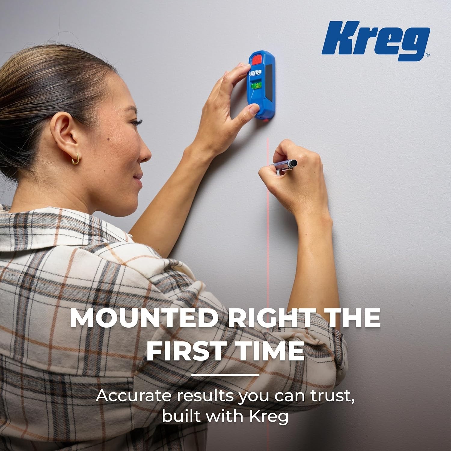 Laser-Mark Magnetic Stud Finder Tool for Effortless Home Projects