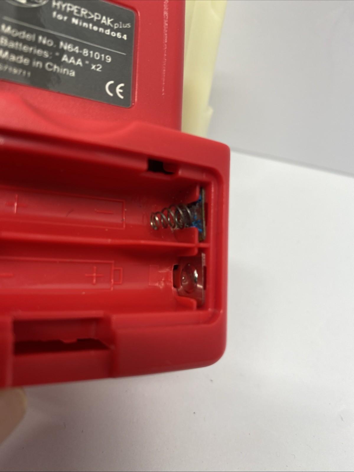 Nyko HyperPak Plus N64 Rumble Pack (red) & Force Pack For Nintendo 64- Untested