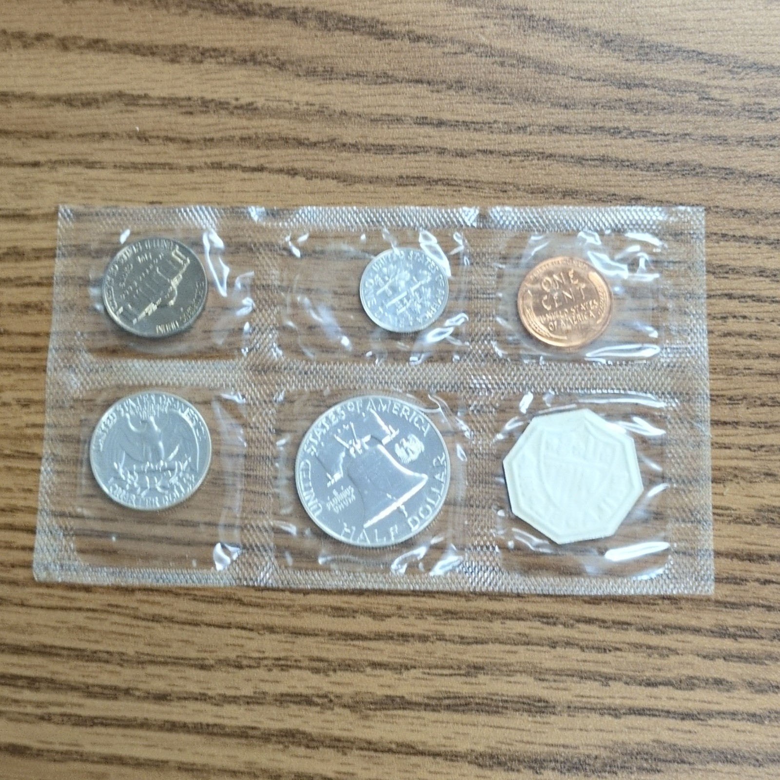 1958 U.S. Mint Silver Proof Set With Original Envelope Insert Token
