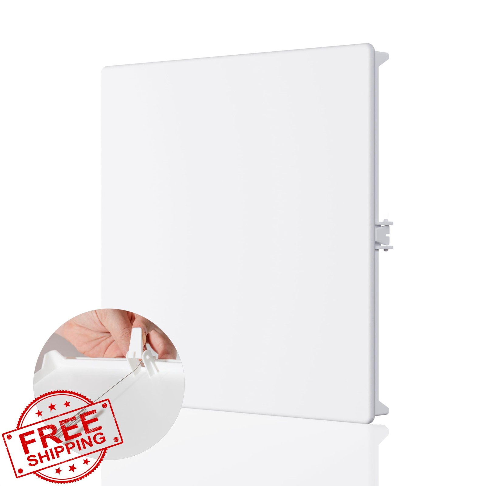 Morvat 12x12 Spring Access Panel White ABS Plastic