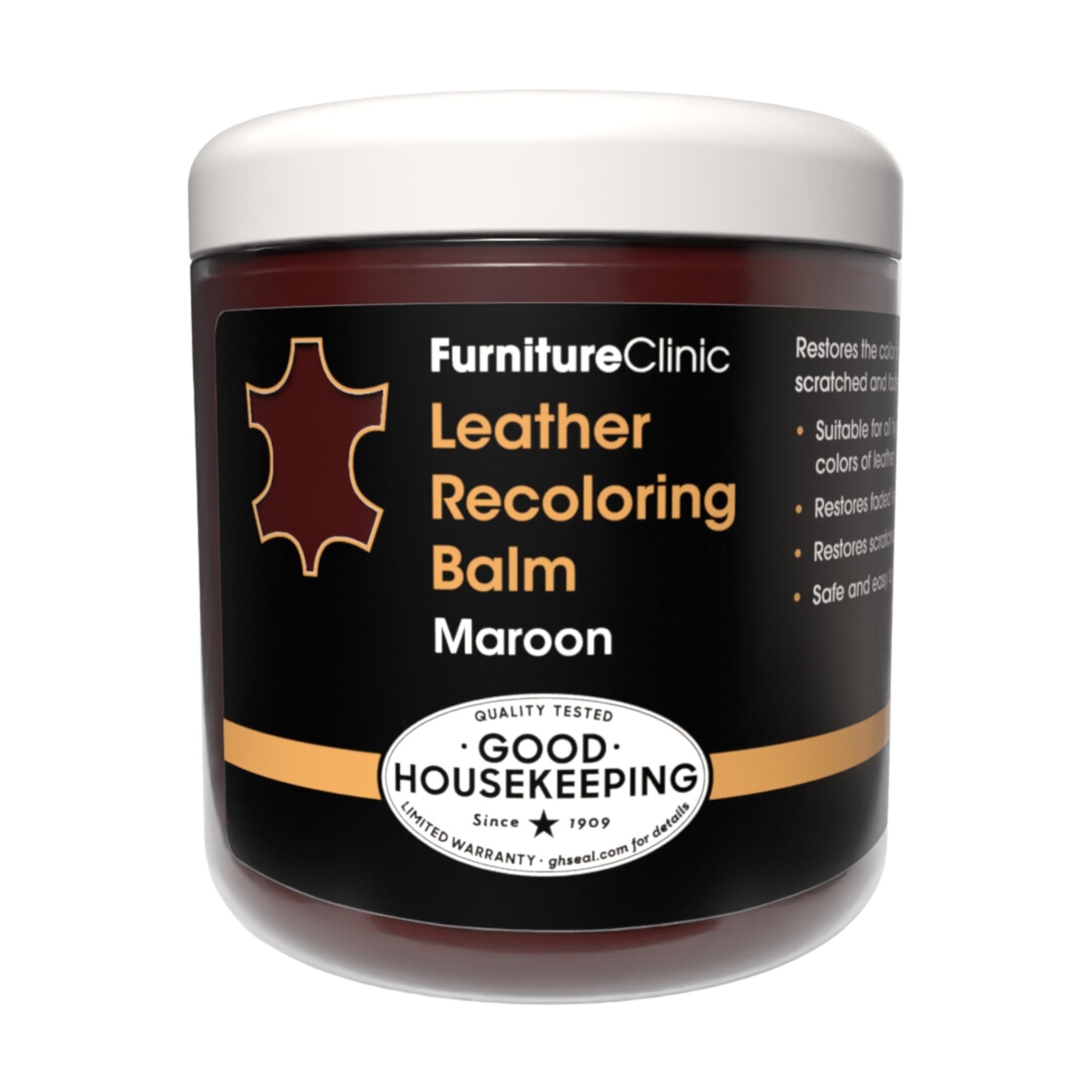 The Original Leather Recoloring Balm by Furniture Clinic - Maroon Leather Dye