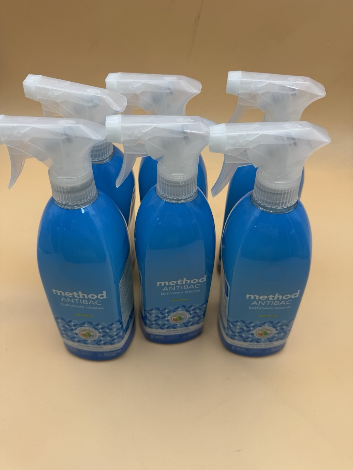 Method Antibacterial Bathroom Cleaner Spearmint, Removes Mold 28 Fl Oz PACK OF 6