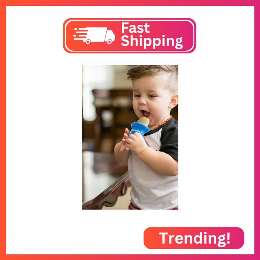 Nuby Garden Fresh Fruitsicle Frozen Pop Tray, Blue/Green, 2 Piece