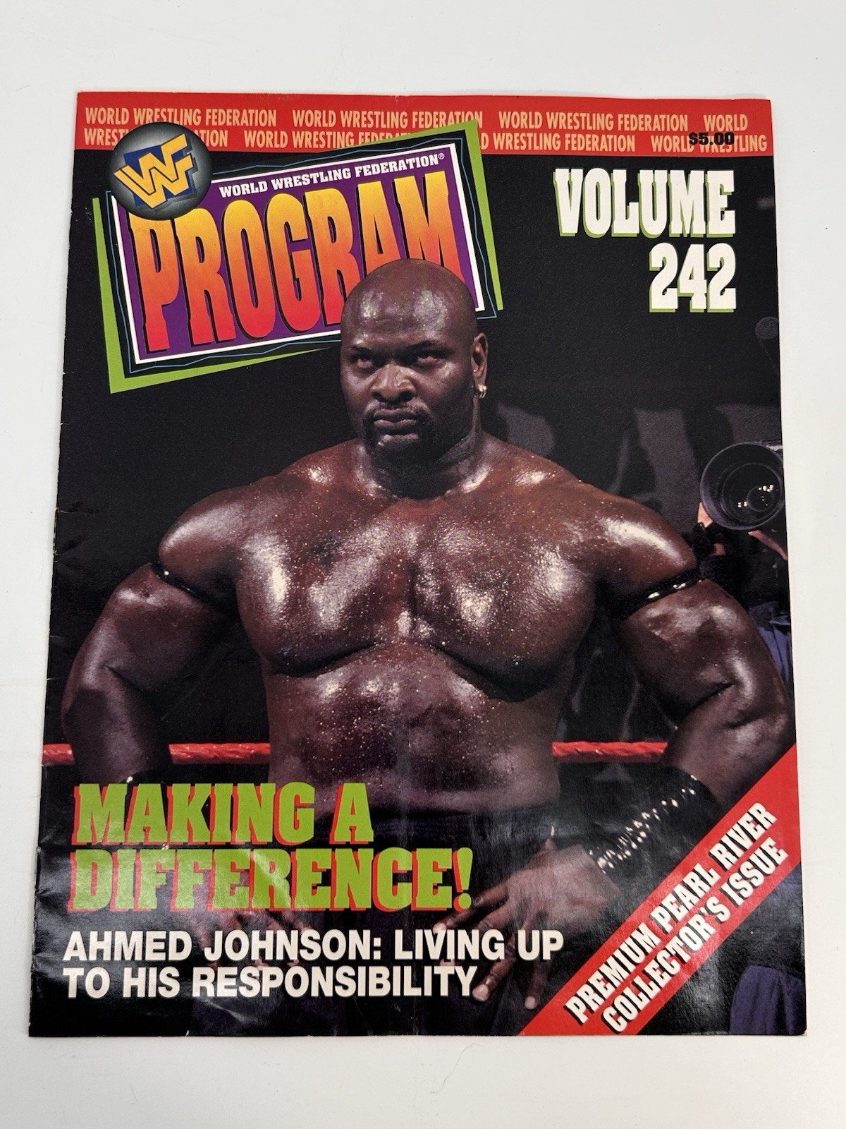 1997 WF World Wrestling Federation Program #242 Pearl River Collector's Issue