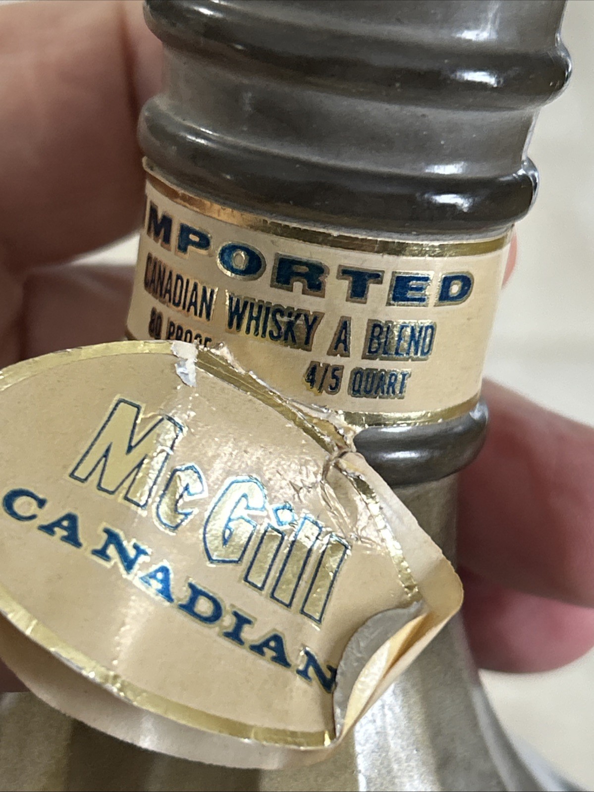 McGill Canadian 4/5 Quart - Gray Marbled Effect - EMPTY
