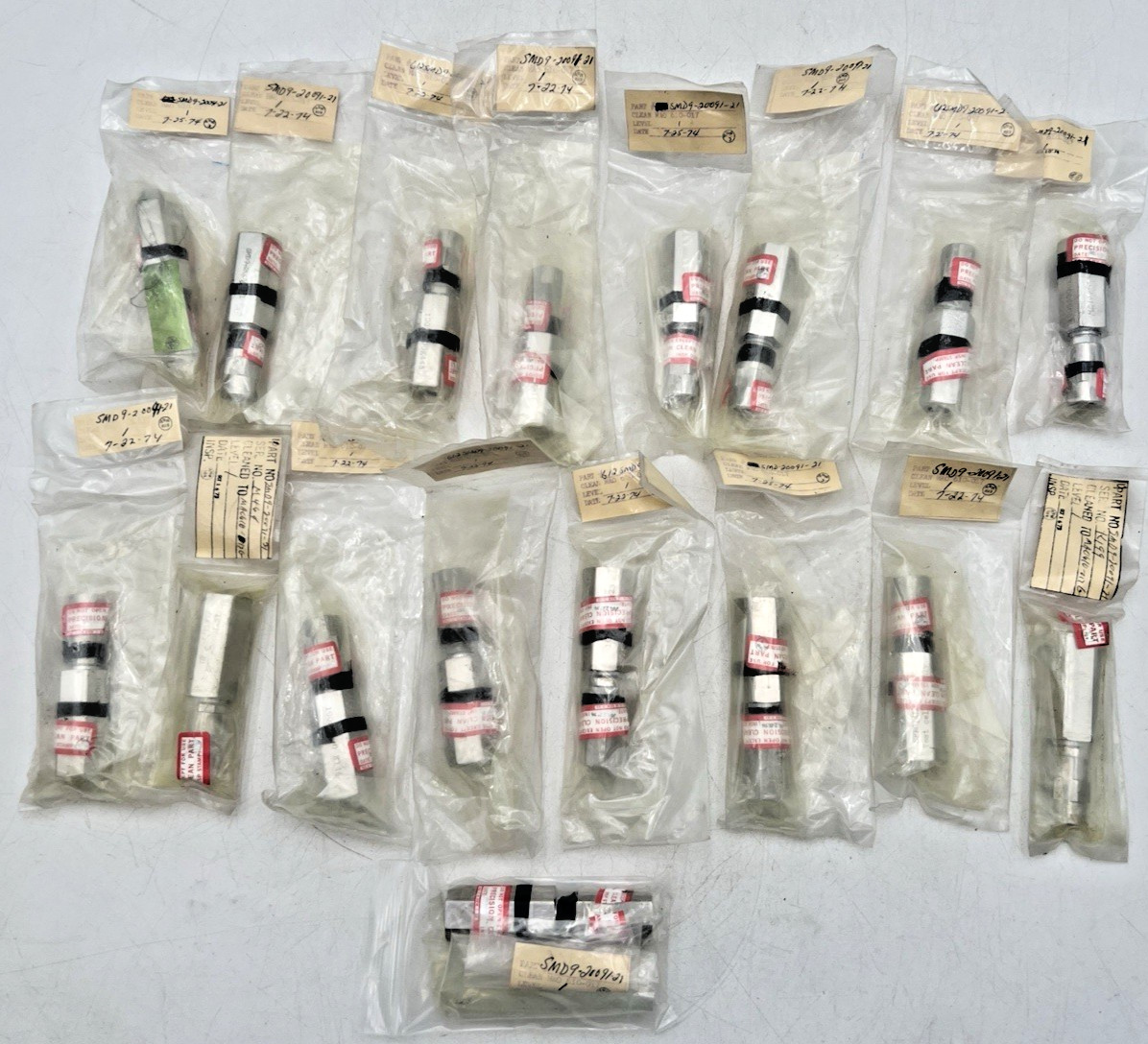 (17) NASA QUICK DISCONNECT SMD9-20091-21 PROPULSION COUPLING NOS