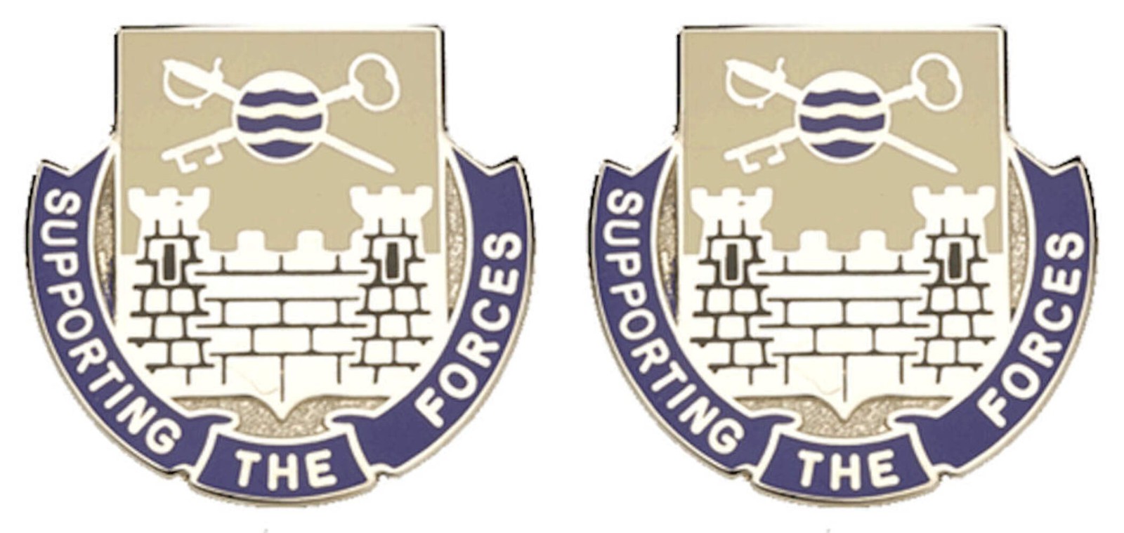 300th QUARTERMASTER BATTALION USAR Distinctive Unit Insignia - Pair