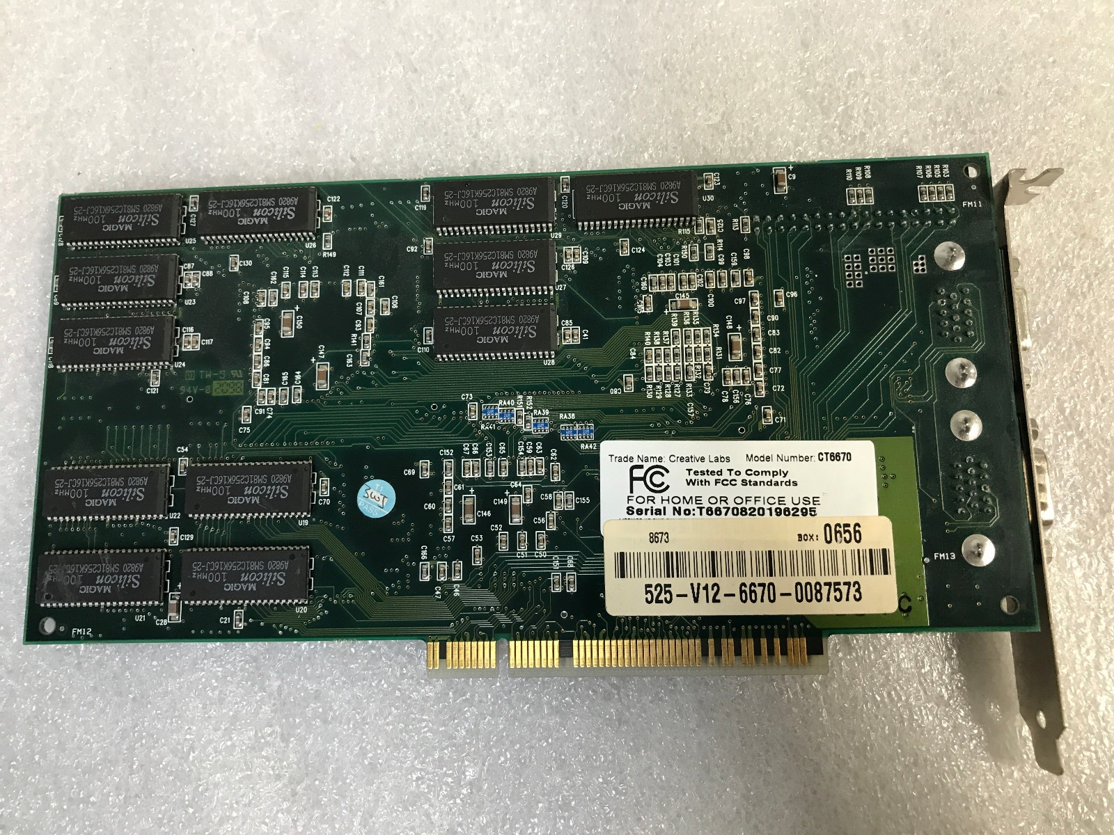 Creative Labs CT6670 PCI Video Classic accelerator Graphics card