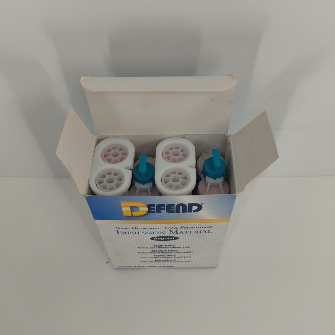 DEFEND HEAVY BODY REGULAR SET VPS 4-50 ML CARTRIDGES IMPRESSION