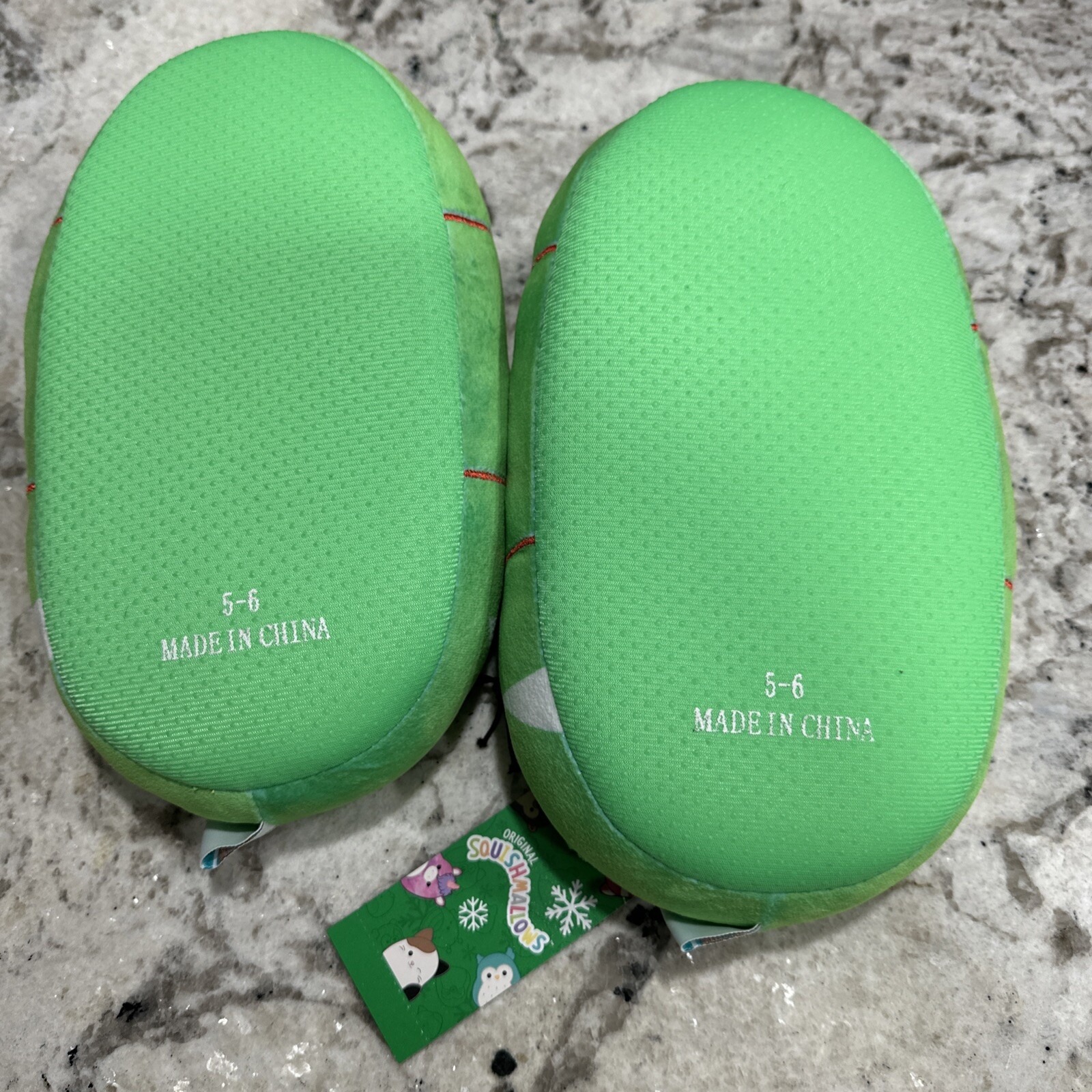 Squishmallows Christmas Tree Slippers - NWT - Size 5-6