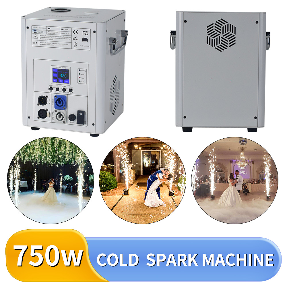 750W Cold Spark Machine Wedding DJ Party Stage Effect Firework Machine
