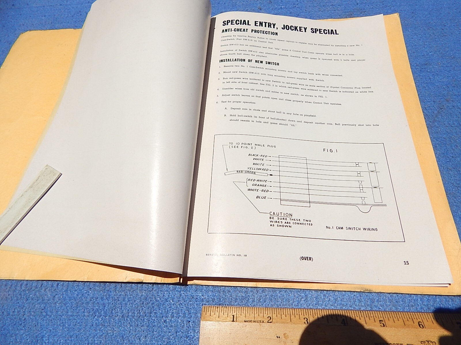 1949 Bally Folder: Service Bulletins (plus 4 inserted sheets)