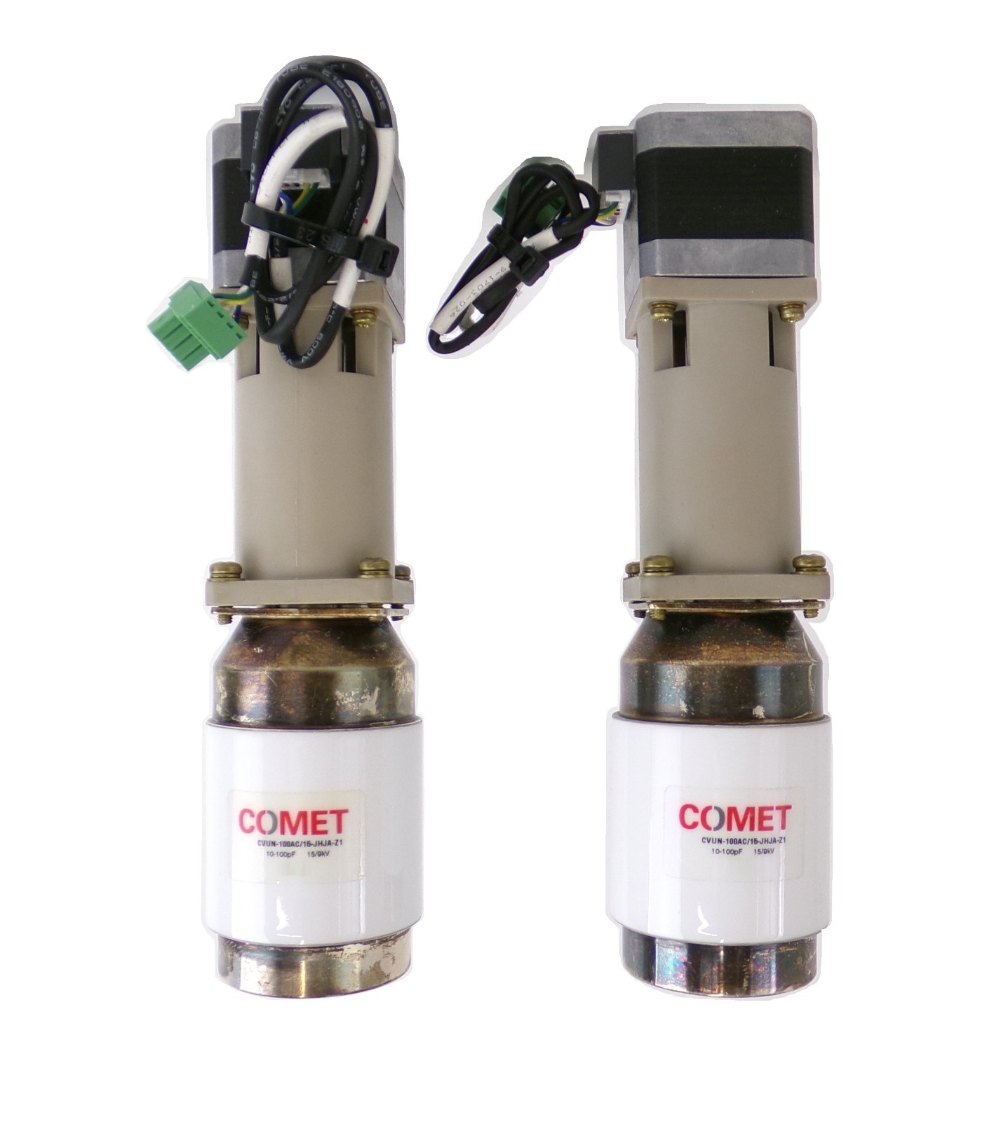 Comet CVUN-100AC/15-JHJA-Z1 RF Variable Vacuum Capacitor Lot of 2 Working