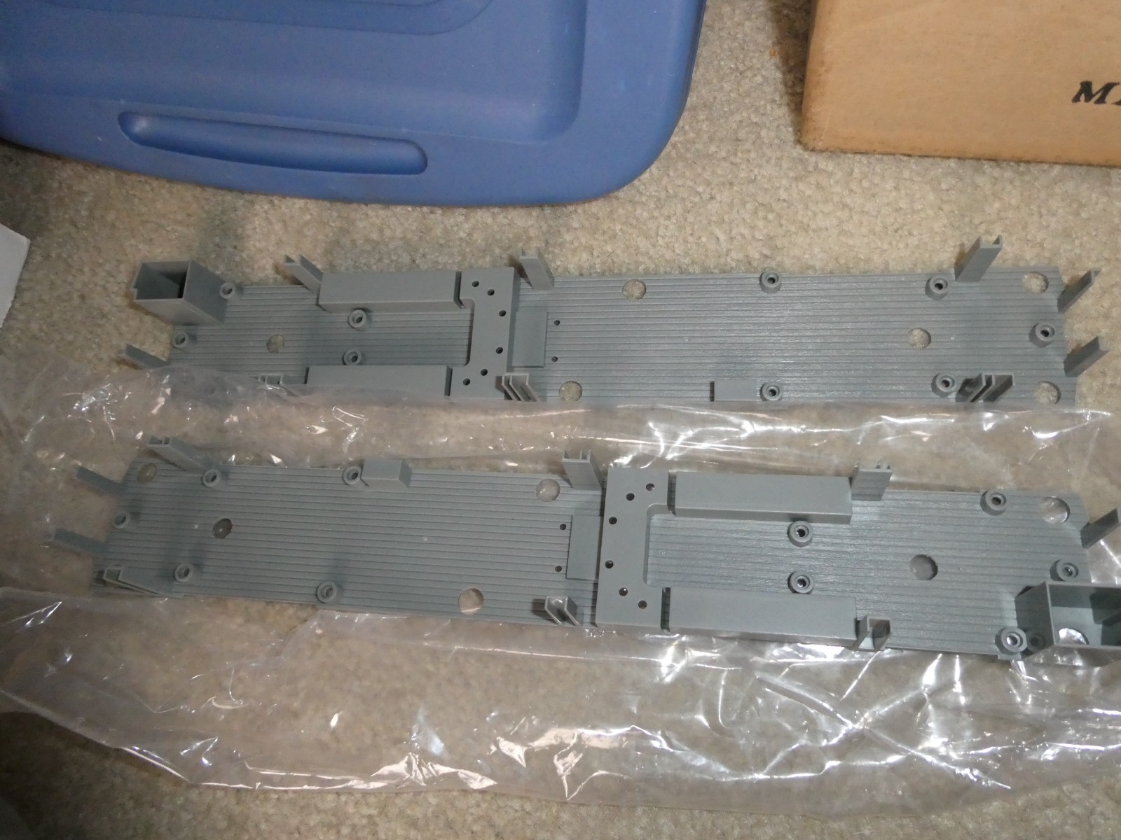 Lot of 2 MTH O Scale Heavyweight RPO Passenger Car Interiors 14 7/8" Long