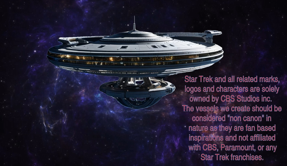 *T.G.S. Clearance Vessel* Federation Kobani Class Starship FASA PLA Model