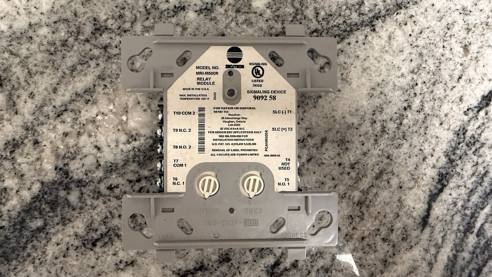 Secutron MRI-M500R Relay Module (CLIP Only)