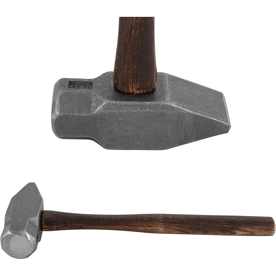 4LB Blacksmith Hammer Cross Peen for Farrier Knife Maker Bladesmith Forging Tool