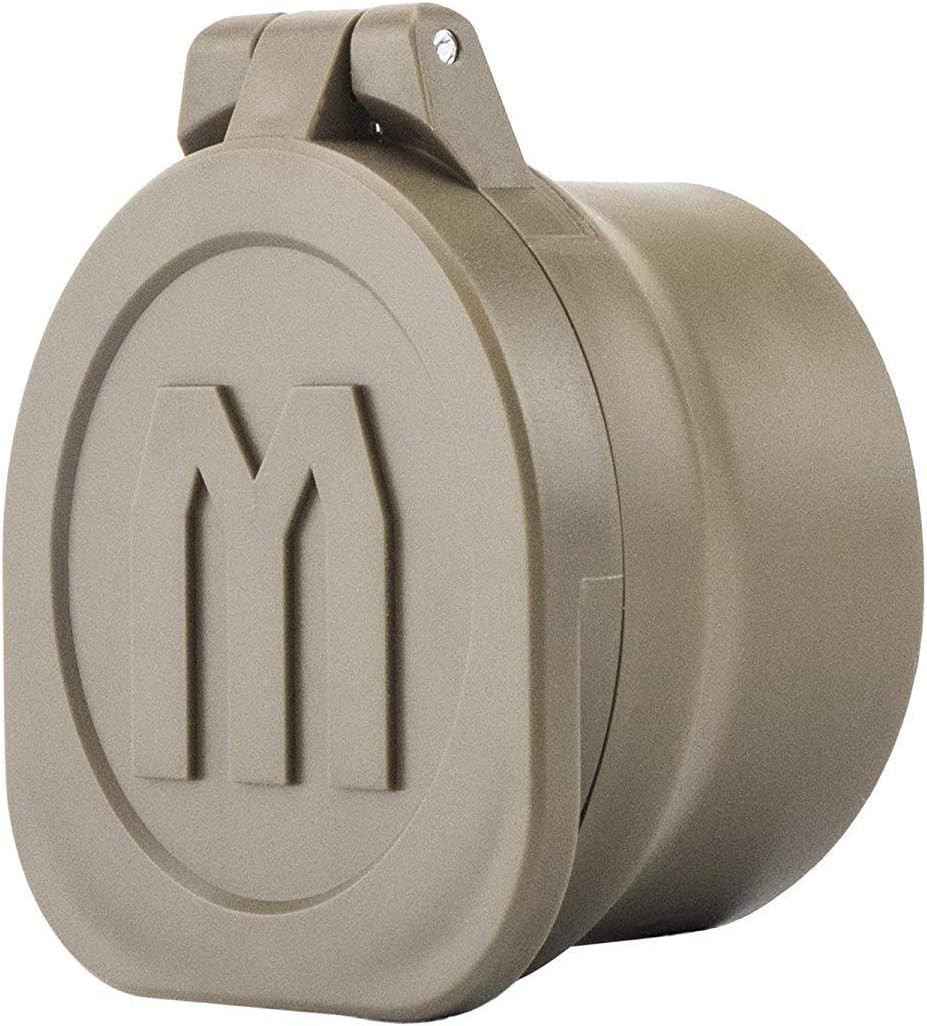 Monstrum Rubberized Flip-Up Rifle Scope Lens Covers | Flat Dark Earth