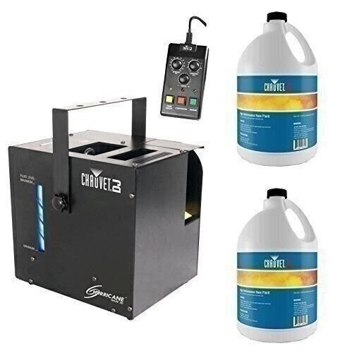 CHAUVET DJ Hurricane Haze 2D Water-Based Haze Hazer Machine and 2 Gal HFG Fluids