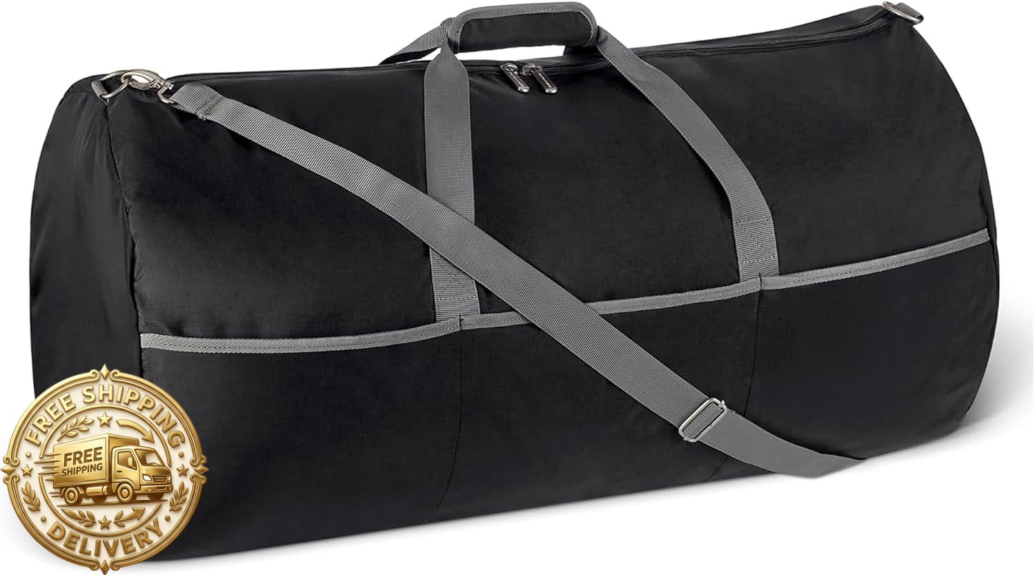 Amazon Essentials Extra Large Foldable Nylon Duffel Bag for Travel/Storage with