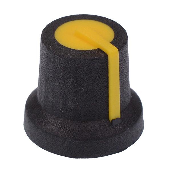 Jaune Souple Tactile 6mm Cannelé Pommeau K87MAR