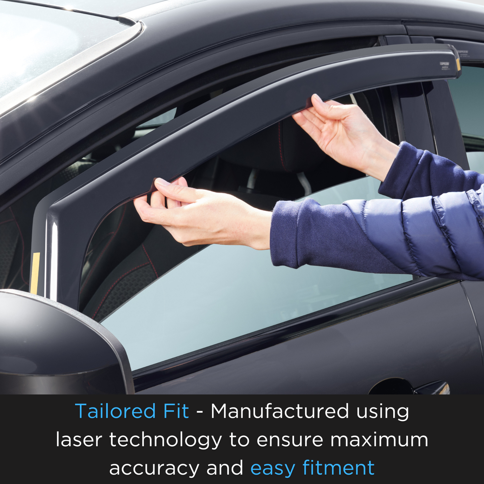 Wind Deflectors For Renault Clio MK4 5-doors 2012-2019 4-pc ISPEED Tinted