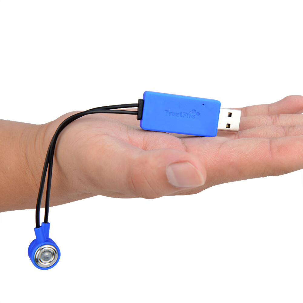 Magnetic USB Charger fr 16500/14500/26650/16340 Lithium Li-Ion Battery Universal