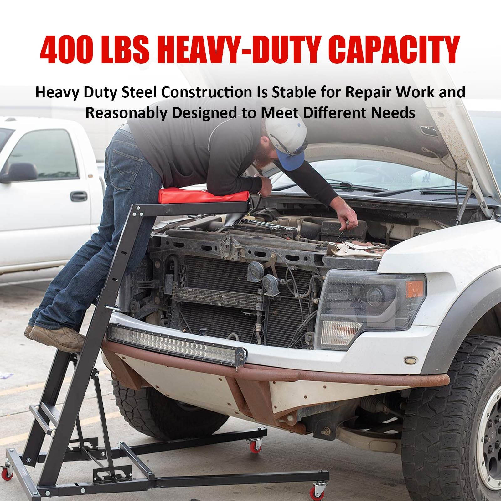 ⭐Automotive Engine Creeper Foldable Creeper 400 LBS High Auto Top Engine Creeper