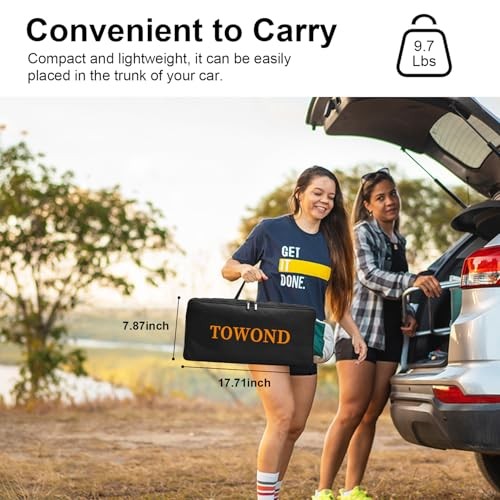 120" Projector Screen with Tripod Stand, Black Backing, 16:9, 160° View