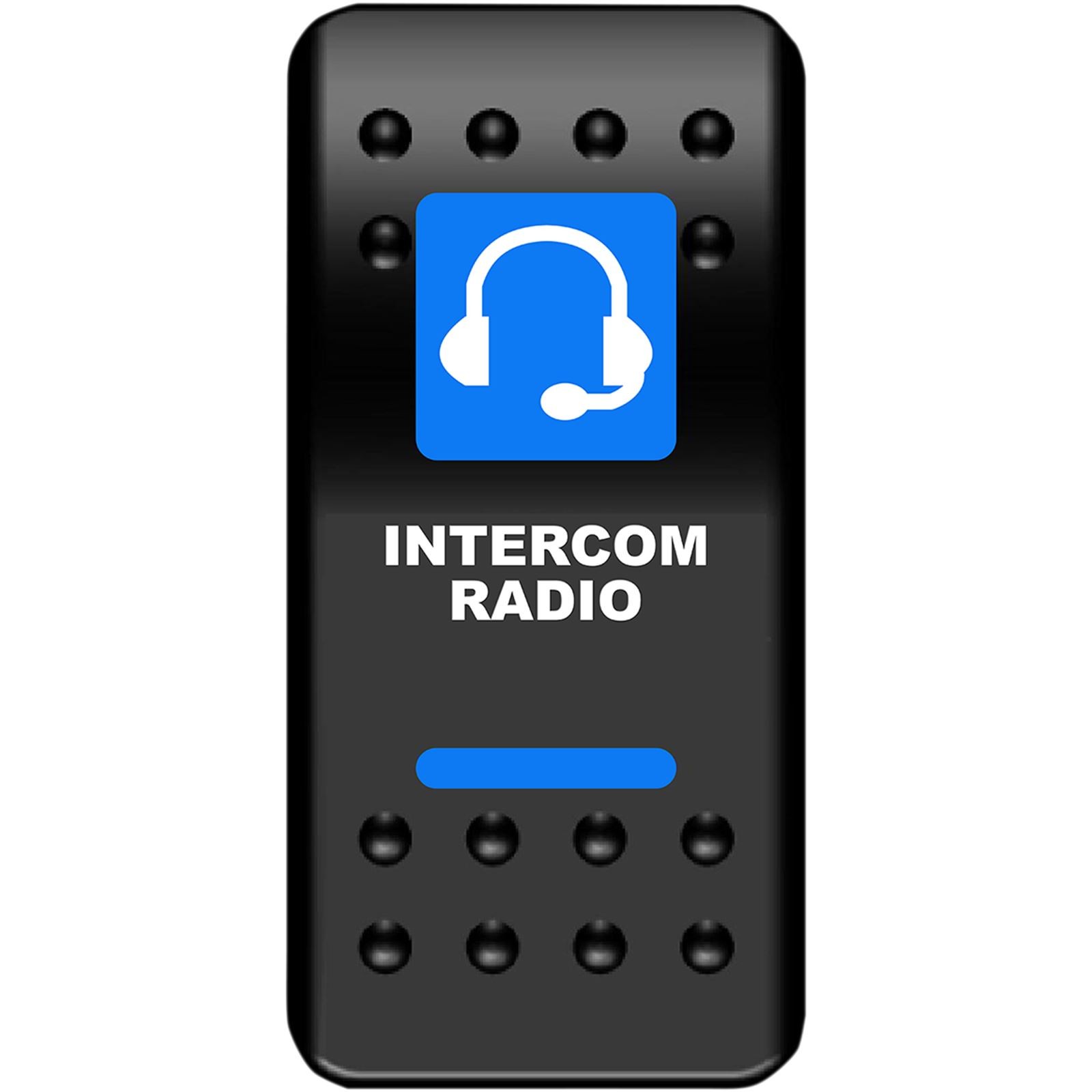 Moose Offroad Rocker Switch - Intercom - Blue 2106-0484