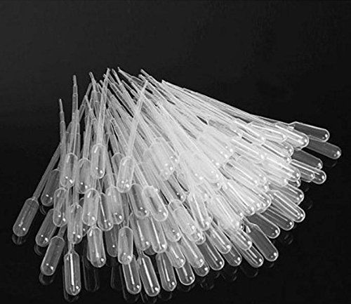 5 PCS 0.2ML Disposable Polyethylene Eye Dropper Set Transfer Gradulated Pipettes