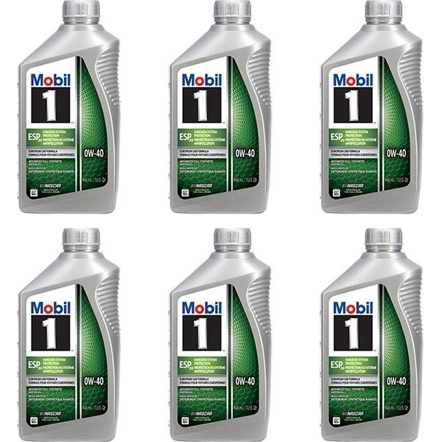 Mobil 1 ESP X4 0W-40 Full Synthetic Motor Oil Case of 6-1 Quart Bottles | 127918