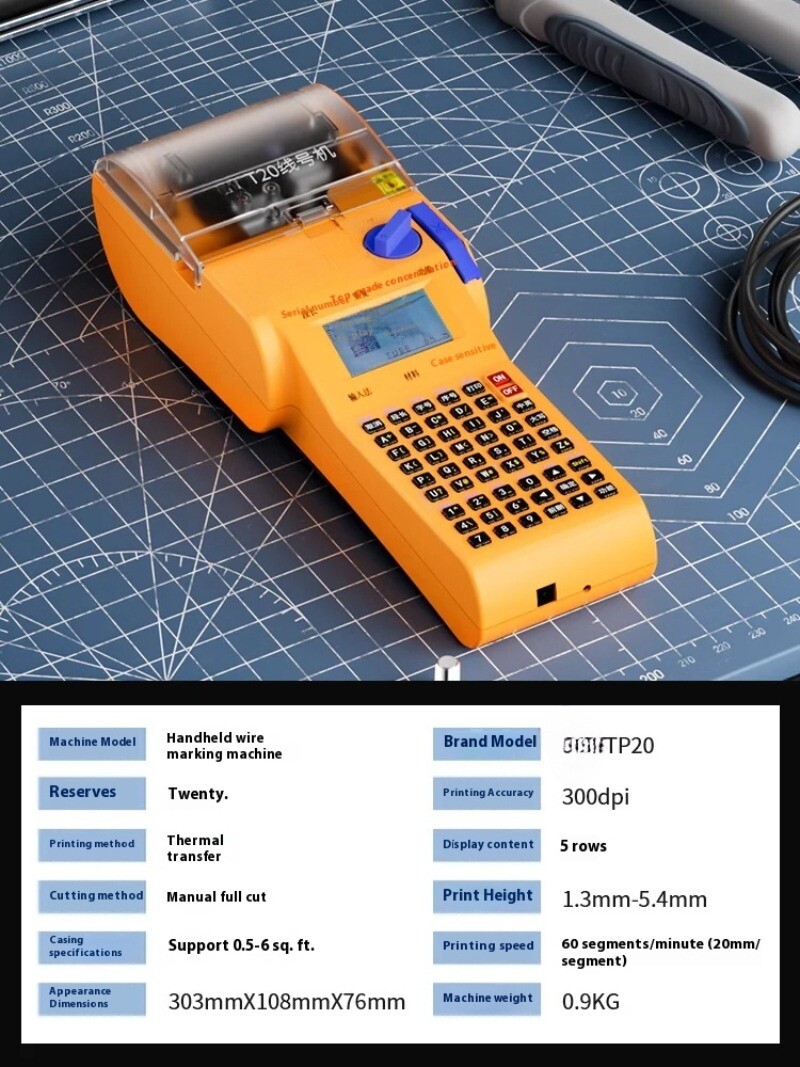 Portable Hand-held Cable Numbering Machine Casing Numbering Machine Line Number