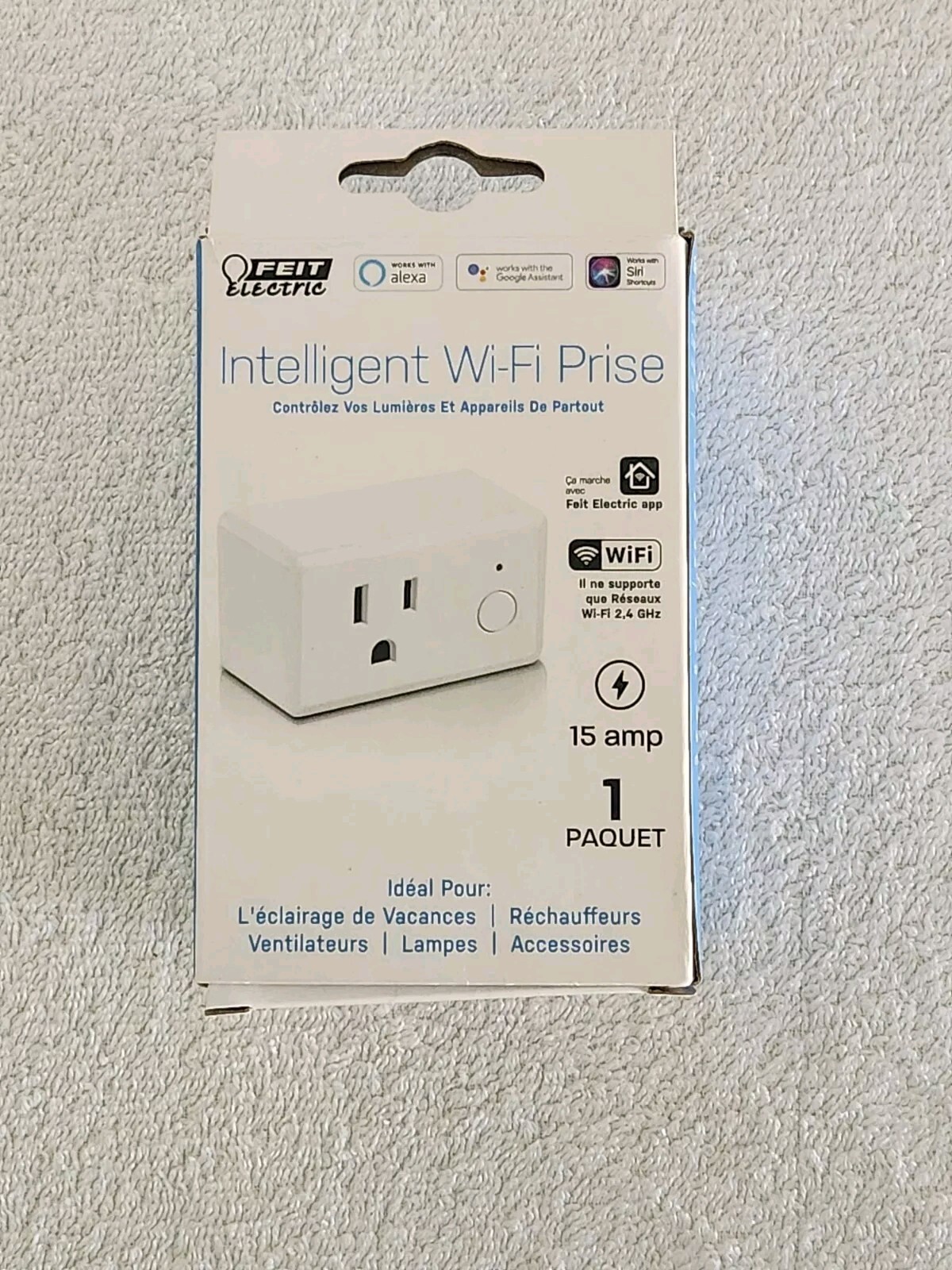 Feit Electric Wifi Smart Plug works with Alexa Siri Google Assistant New In Box