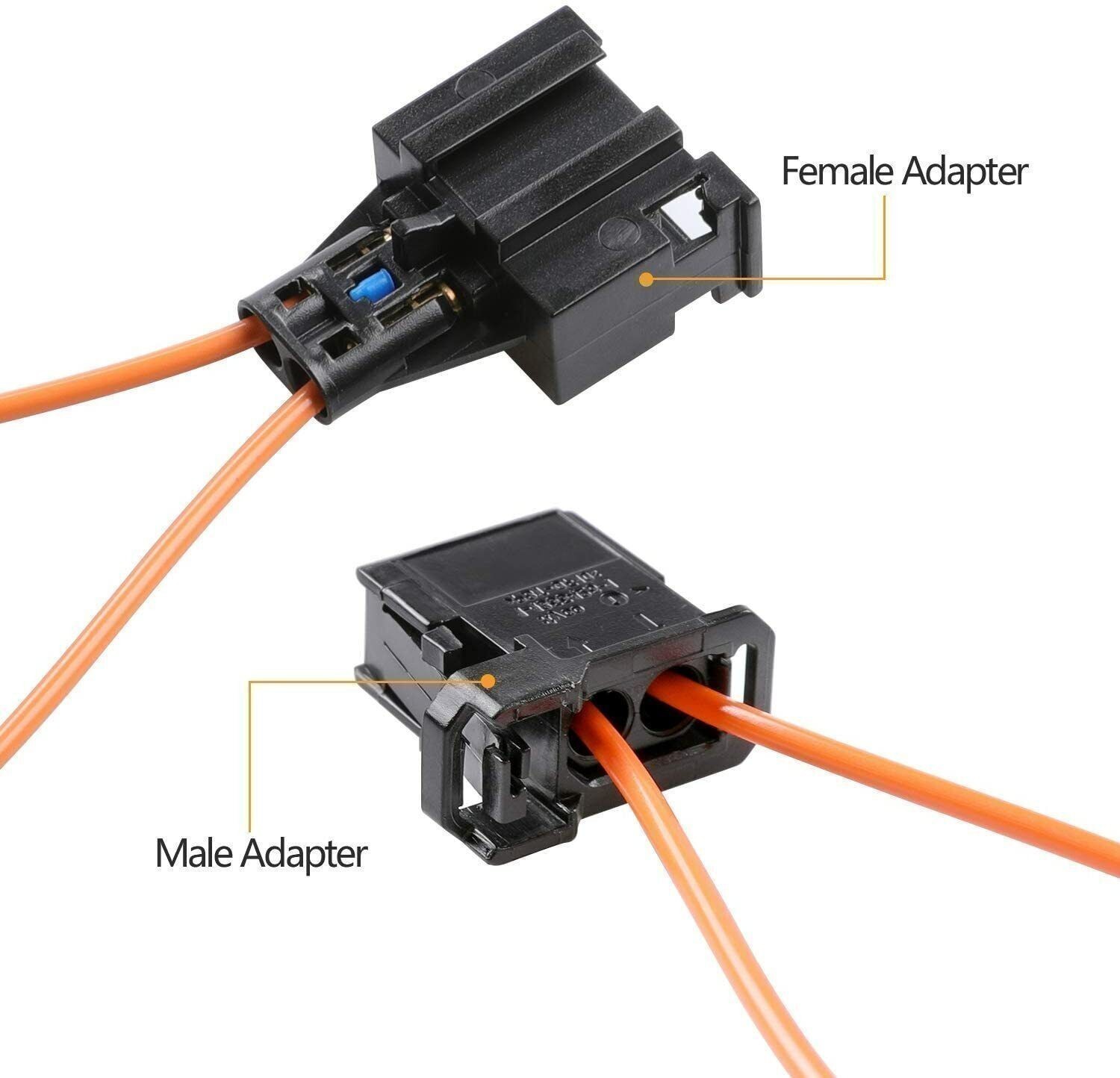 2 PAIR MOST FIBER OPTIC LOOP BYPASS MALE & FEMALE KIT ADAPTER FOR MERCEDES Xloic