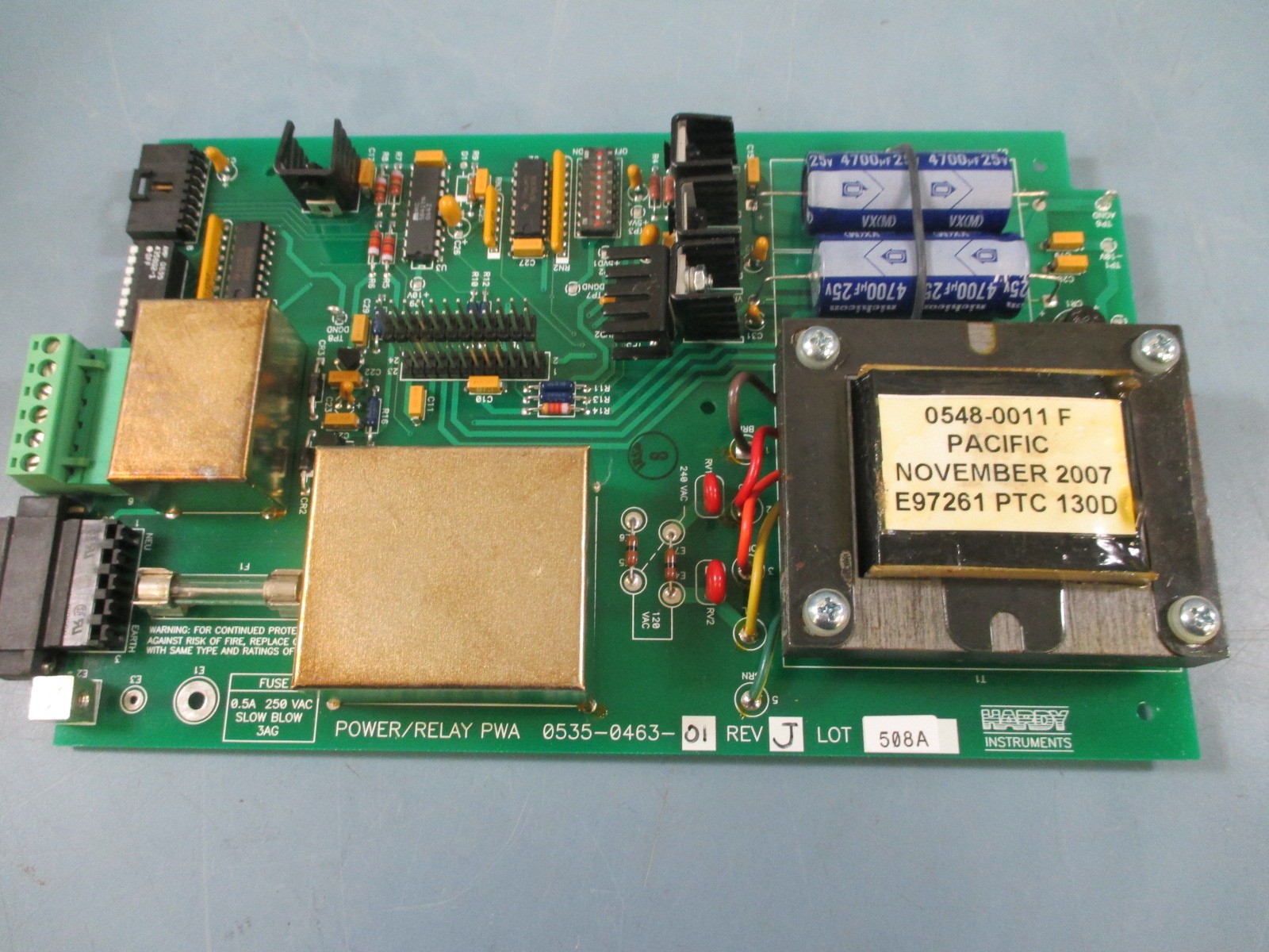 Hardy Power/Relay PWA 0535-0463-01 Rev. J
