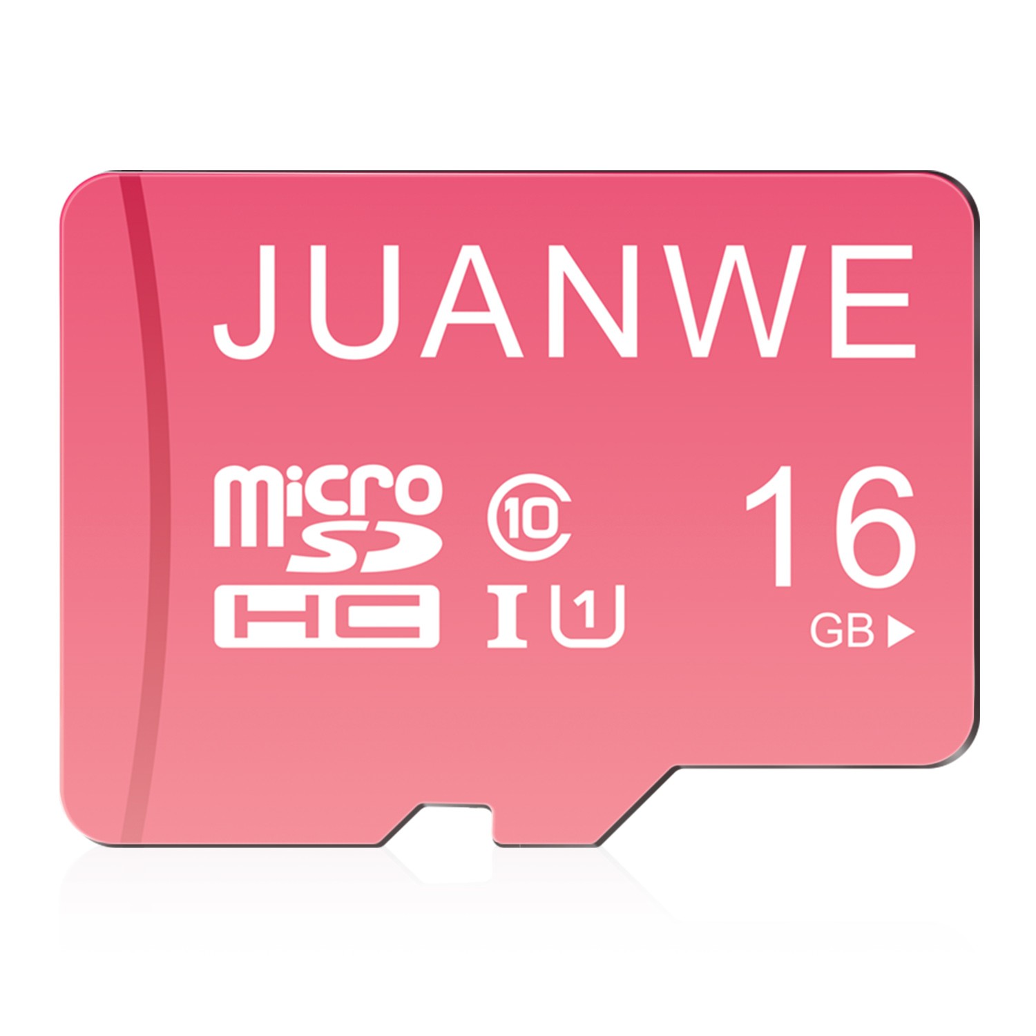 JUANWE Micro SD Card 16GB Ultra Micro SDHC C10 Memory Card For PC Camera US Pink